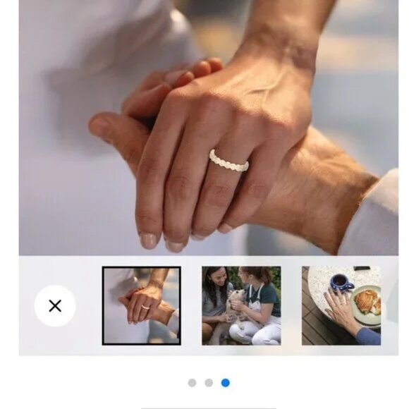 Zales 1/2 CT. T.W. Natural Diamond Bezel-Set Eternity Band in 14K Gold Size 4.5 - Picture 16 of 17